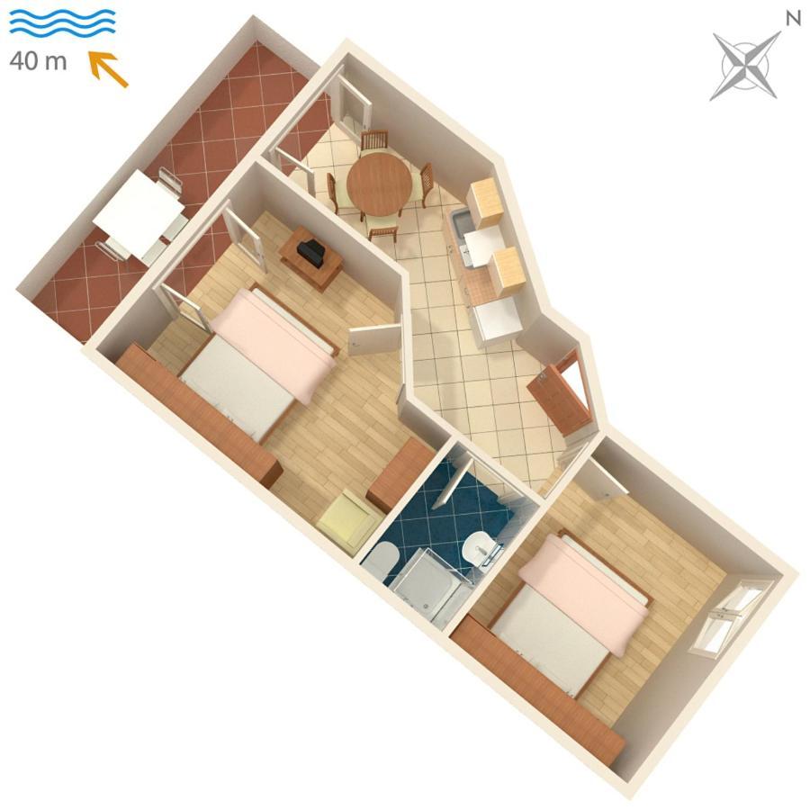 Apartments By The Sea Igrane, Makarska - 310 מראה חיצוני תמונה